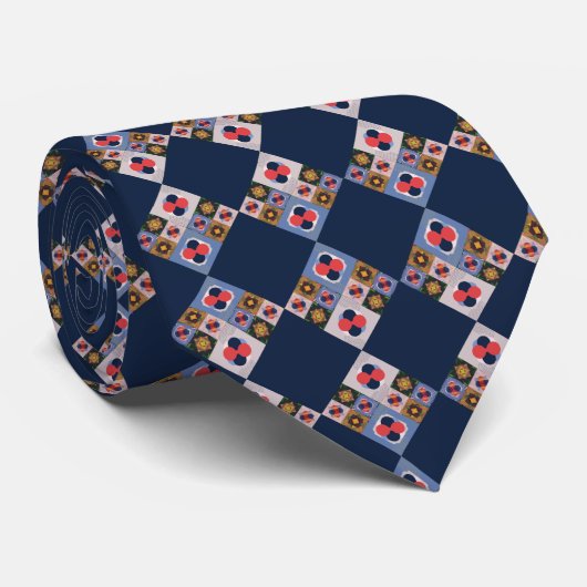 Geometrische Elemente Krawatte (Gerollt)