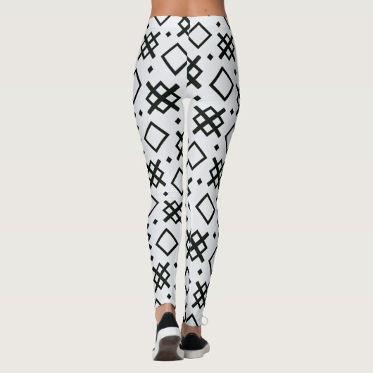 geometrische Elemente nahtlose Form Muster Leggings (Rückseite)