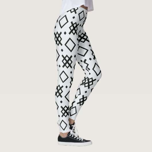 geometrische Elemente nahtlose Form Muster Leggings (Rechts)