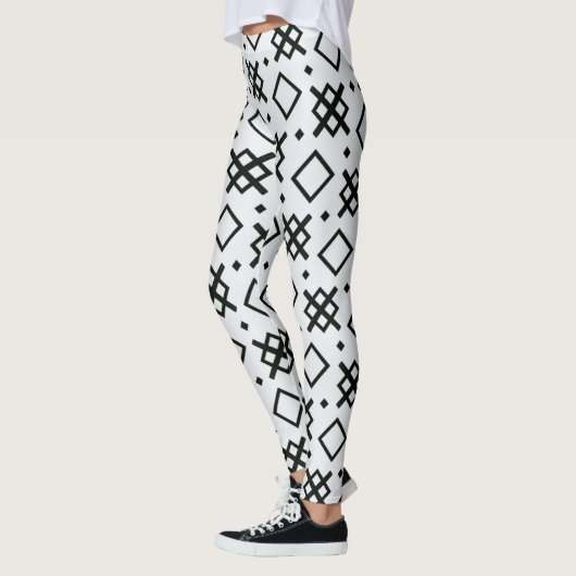 geometrische Elemente nahtlose Form Muster Leggings (Links)