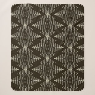 Geometrische Elemente, vintage nahtloses Ornament. Sherpadecke