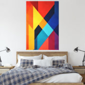 Geometrische Energie Leinwanddruck (Insitu (Schlafzimmer))