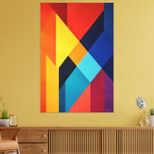 Geometrische Energie Leinwanddruck (Insitu (Wohnzimmer))