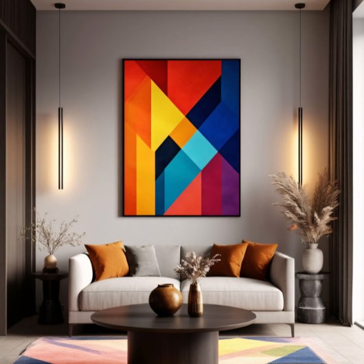 Geometrische Energie Leinwanddruck