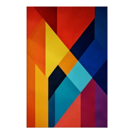 Geometrische Energie Poster (Vorderseite)