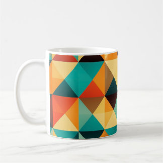 Geometrische Energie & Retro-Chic Kaffeetasse