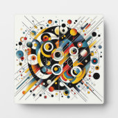 Geometrische Energiestöße - Abstrakte Circle Art Fotoplatte (Vorderseite)
