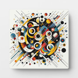 Geometrische Energiestöße - Abstrakte Circle Art Fotoplatte