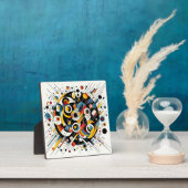 Geometrische Energiestöße - Abstrakte Circle Art Fotoplatte (InSitu)