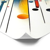 Geometrische Energiestöße - Abstrakte Circle Art Poster (Ecke)