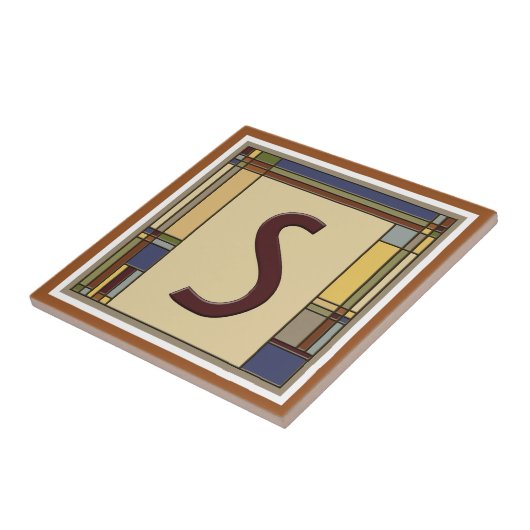 Geometrische erste S Fliese (Seite)