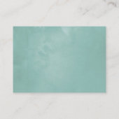 Geometrische Eukalyptus-Babydusche Begleitkarte (Rückseite)