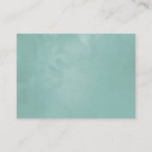 Geometrische Eukalyptus-Babydusche Begleitkarte (Rückseite)