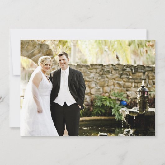 Geometrische Eukalyptus-Blätter Hochzeiten Dankeskarte (Rückseite)