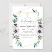 Geometrische Eukalyptus-Floral-Bestätigung Magneteinladung (Vorderseite)