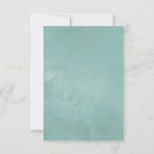 Geometrische Eukalyptus-Taufe Dankeskarte (Rückseite)