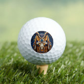 Geometrische Eule mit lebhaften Farben Golfball (Insitu T-Shirt)