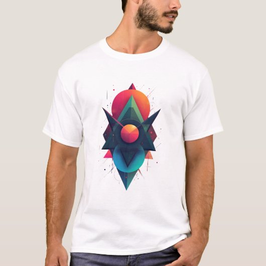Geometrische Explosion T-Shirt (Vorderseite)
