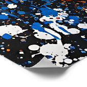 Geometrische Explosion Urban Abstract Poster (Ecke)