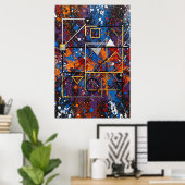 Geometrische Explosion Urban Abstract Poster (Heimbüro)
