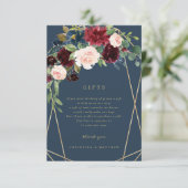 Geometrische Fall Elegance-Geschenkkarte Einladung (Stehend Vorderseite)