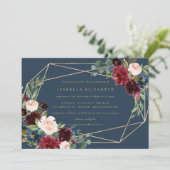 Geometrische Fallgestaltung Einladung (Stehend Vorderseite)