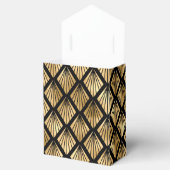 Geometrische Fans aus Gold und Black Art Deco Geschenkschachtel (Geöffnet)