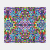 Geometrische Fantasie Fleecedecke (Vorderseite (Horizontal))