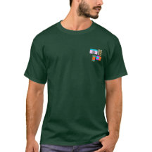 Geometrische Farbblock Herren T-Shirt