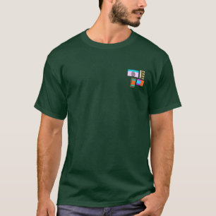 Geometrische Farbblock Herren T-Shirt