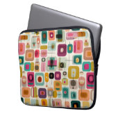 Geometrische Farbblöcke Mitte des Jahrhunderts Mod Laptopschutzhülle (Vorderseite Links)