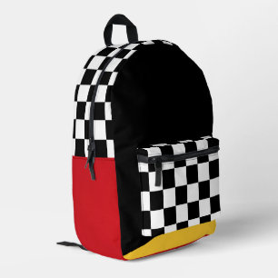 Geometrische Farbblockmuster Bedruckter Rucksack