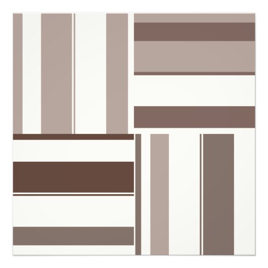 Geometrische FarbblockRechtecke - braun und beige Fotodruck (Vorne)