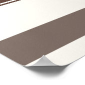 Geometrische FarbblockRechtecke - braun und beige Poster (Ecke)