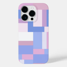 Geometrische FarbblockRechtecke - Rosa und Blau