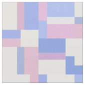 Geometrische FarbblockRechtecke - Rosa und Blau Stoff (Nahaufnahme)