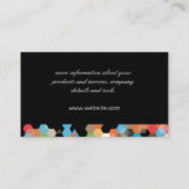 Geometrische Farbe Visitenkarte (Rückseite)