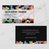 Geometrische Farbe Visitenkarte (Vorne/Hinten)