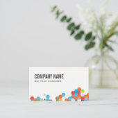 Geometrische Farbe Visitenkarte (Stehend Vorderseite)