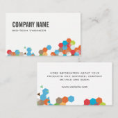 Geometrische Farbe Visitenkarte (Vorne/Hinten)