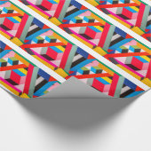 geometrische Farben Geschenkpapier (Ecke)