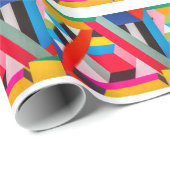 geometrische Farben Geschenkpapier (Rolleneckpunkt)