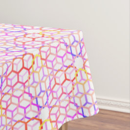 Geometrische Farben groß Tischdecke