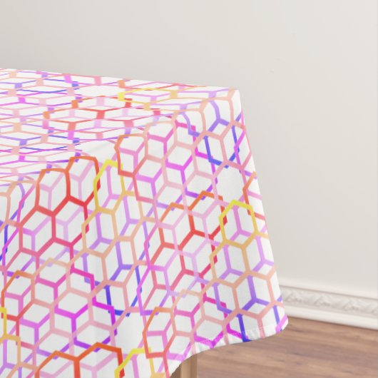 Geometrische Farben groß Tischdecke (Beispiel)