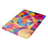 Geometrische Farbenbewegung Badematte (Schrägansicht)