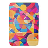 Geometrische Farbenbewegung Badematte (Vorderseite Vertikal)