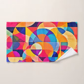 Geometrische Farbenbewegung Badhandtuch Set (Handtuch)