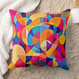 Geometrische Farbenbewegung Kissen