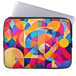Geometrische Farbenbewegung Laptopschutzhülle
