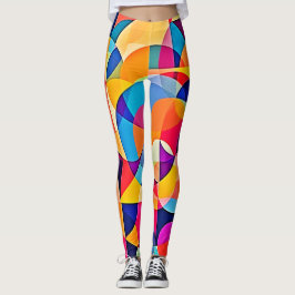 Geometrische Farbenbewegung Leggings